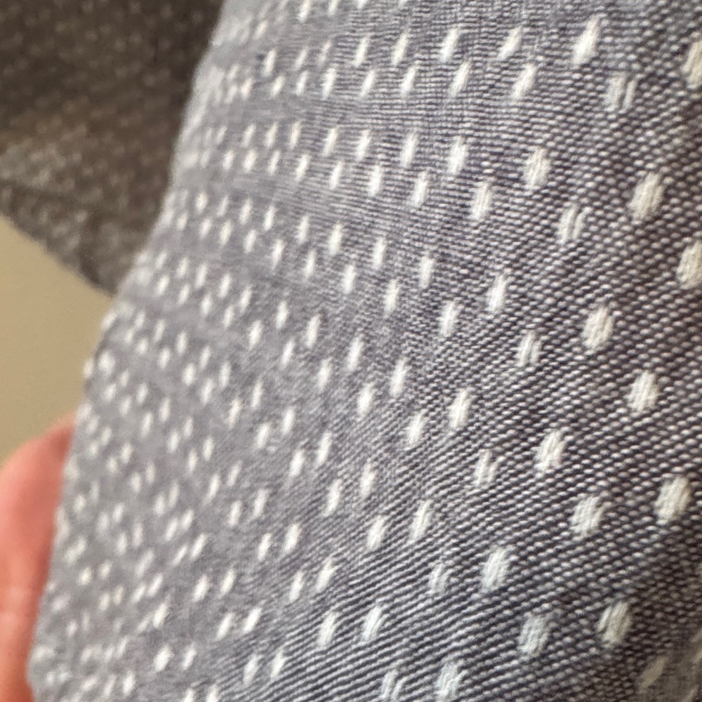 Tea Collection Charcoal Short-Sleeve Button-Down Shirt with Tiny Diamond Print - Picture 8 of 8